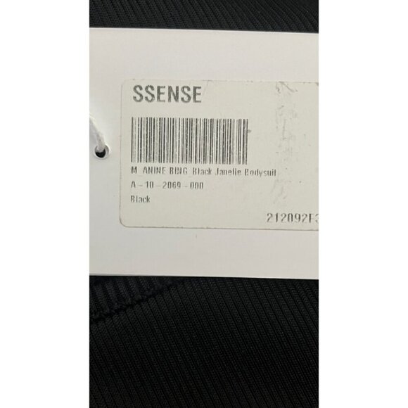 BNWT ANINE BING 'JANELLE' BLACK BODYSUIT - Picture 7 of 8